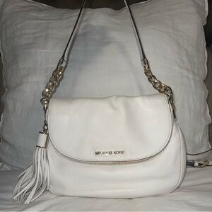 Michael Kors white shoulder crossbody bag